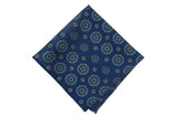 Bedford Navy Wool Pocket Square