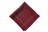 Colchester Burgundy Silk Pocket Square