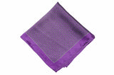 Purple Links Silk Pocket Square