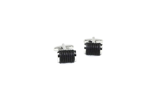 Black Twined Cufflinks