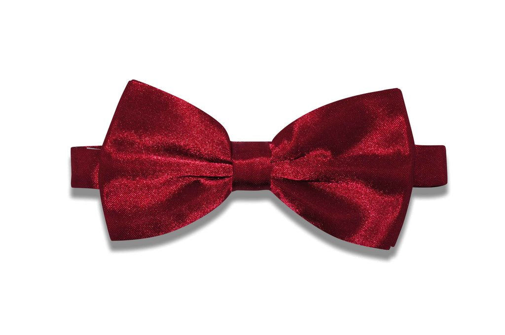Red Poly Bow Tie (Pre-Tied & Self-Tie)